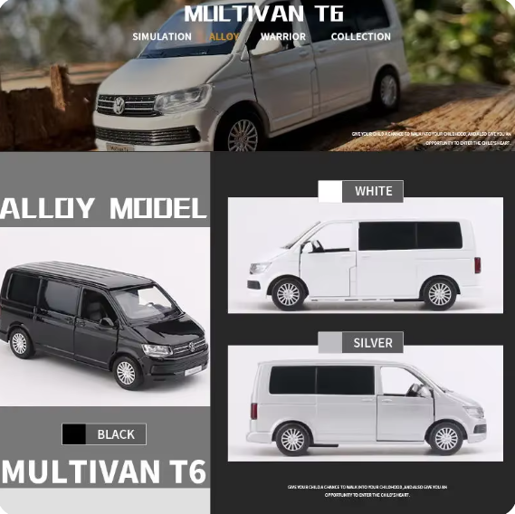 Autobús de Volkswagens aleación de Zinc 1:32