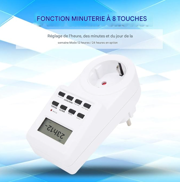 Prise de minuterie programmable.