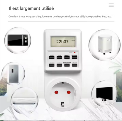Prise de minuterie programmable.