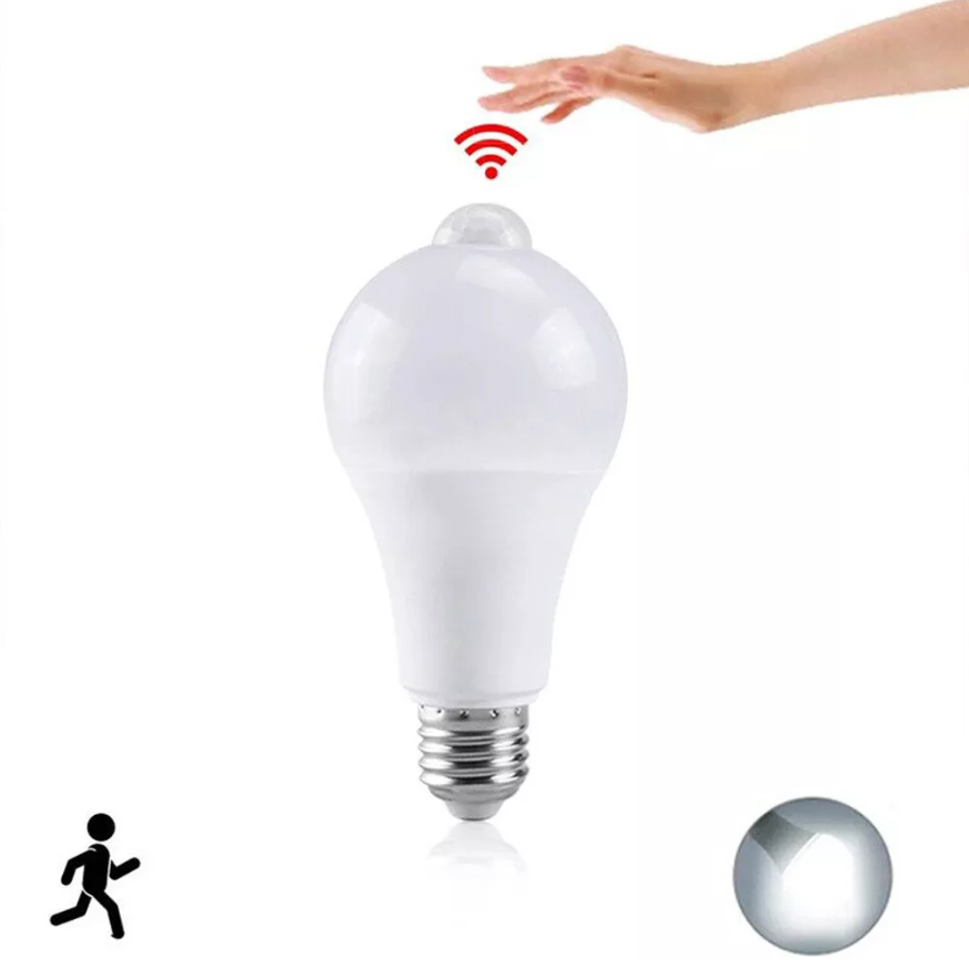 Lampe LED avec détecteur de mouvement .