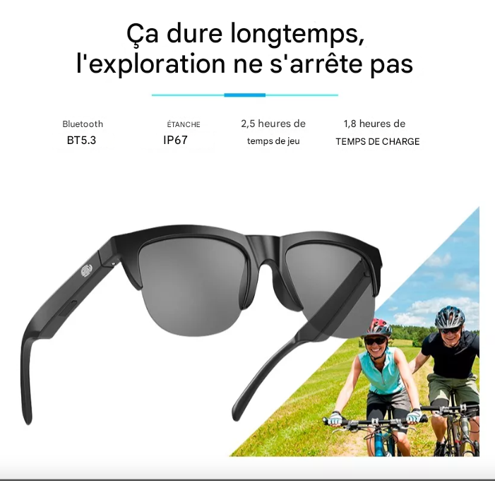 Lunettes intelligentes pour hommes et femmes.