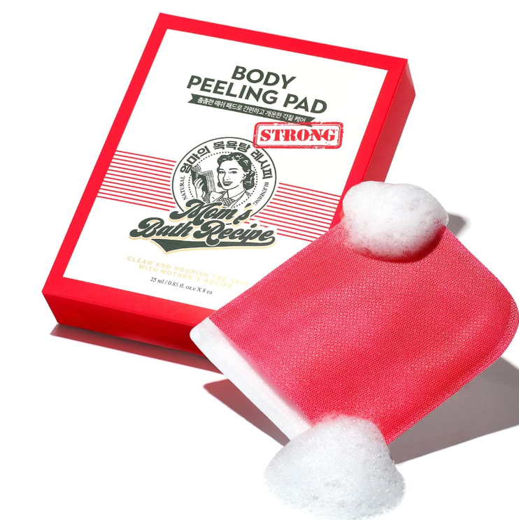 Gants exfoliants pour le corps.