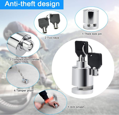 Serrure antivol pour moto et Scooter.