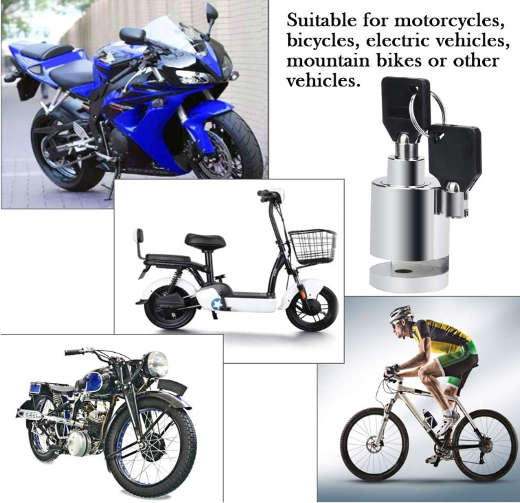 Serrure antivol pour moto et Scooter.