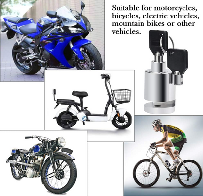 Serrure antivol pour moto et Scooter.