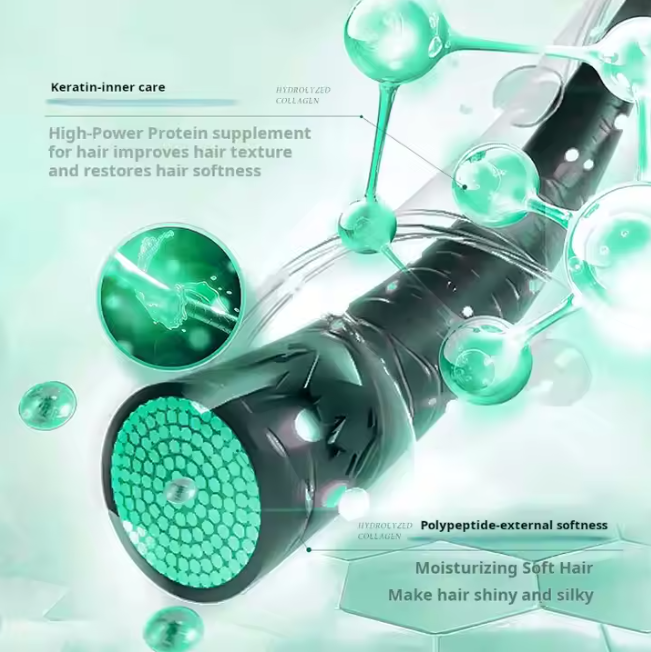 Crème capillaire à la kératine.