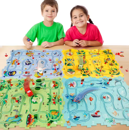 Jouet de Puzzle Piste de Voiture.