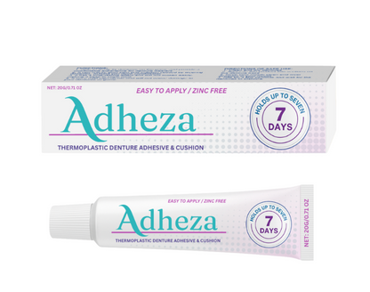 Adhésif longue durée de fixation pour prothèse.