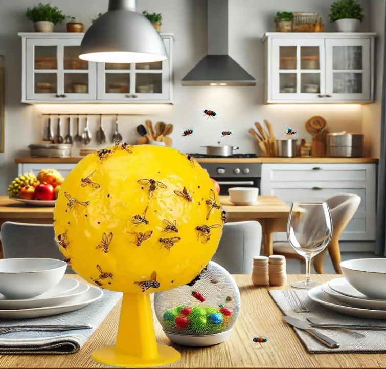 Piège à insectes volants en plastique.