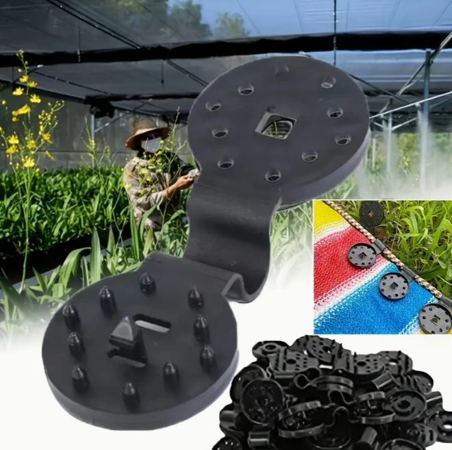 Lot de 10 clips en plastique pour bâches.