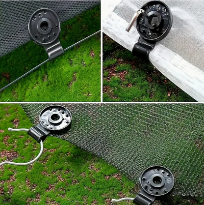 Lot de 10 clips en plastique pour bâches.