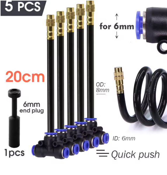 Kit de 5 buses de brumisation pour irrigation.
