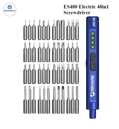 Tournevis rechargeable Mechanic ES480 avec 48 embouts.