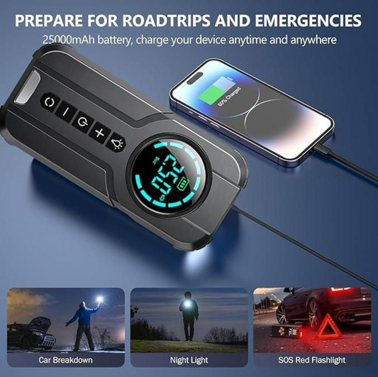 Démarreur portable Voiture 4 en 1 .