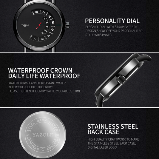 Montre à Quartz de Luxe pour Homme