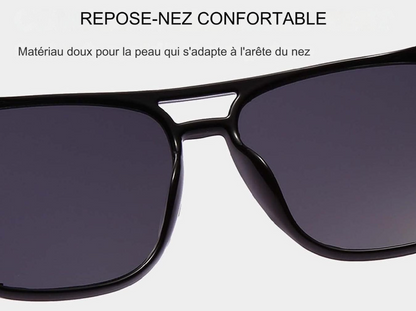 Lunettes de soleil distinctives pour hommes.