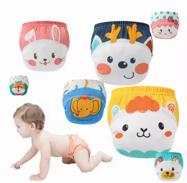 Pack de 10 Couches-Culottes Lavables pour Enfants.