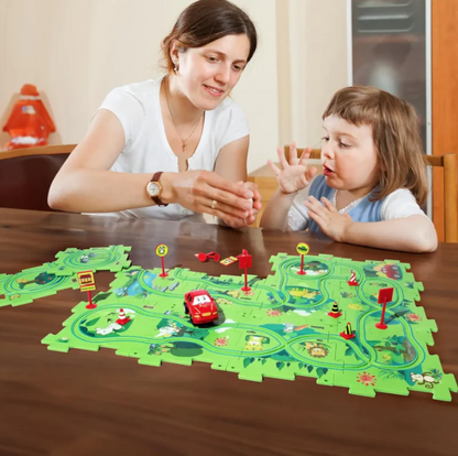 Jouet de Puzzle Piste de Voiture.