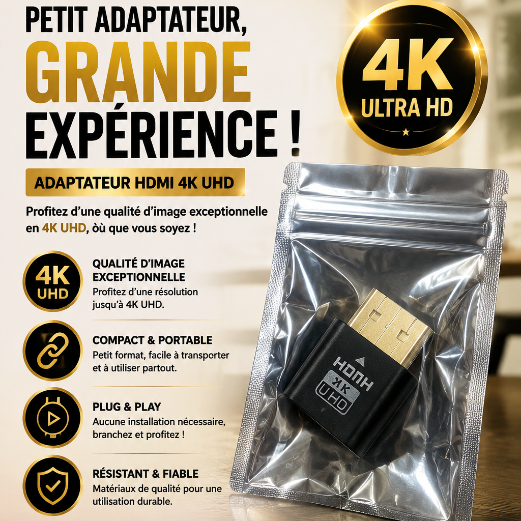 📺 Adaptateur HDMI 4K UHD Burkina