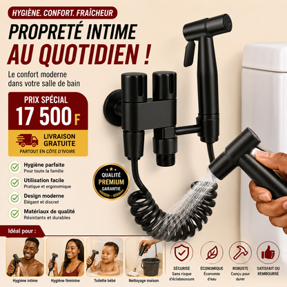 🚿 Douchette WC 4-en-1 – L'Hygiène Moderne Au Quotidien