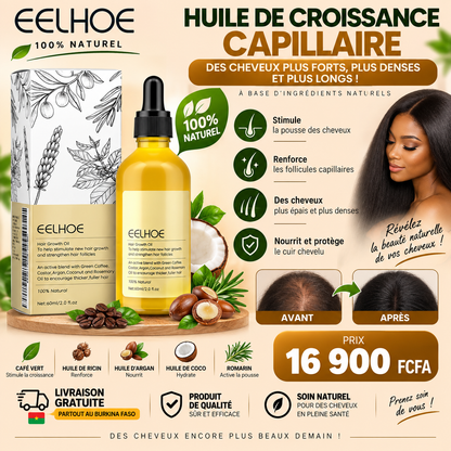 Huile de Croissance Capillaire EELHOE Burkina