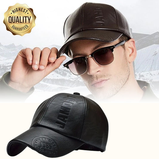 Casquette en Cuir PU pour Homme.