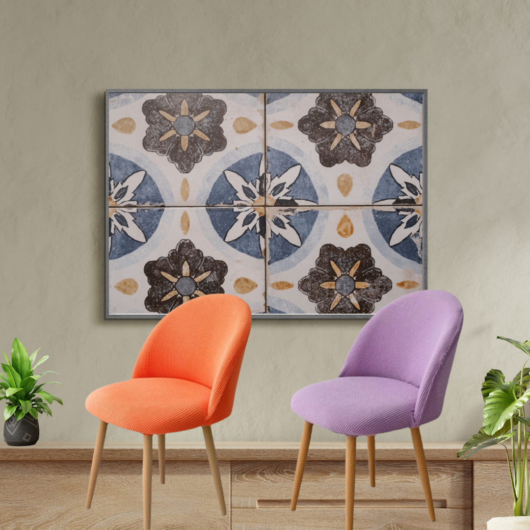 Pack de 4 couvre-chaise élastique.