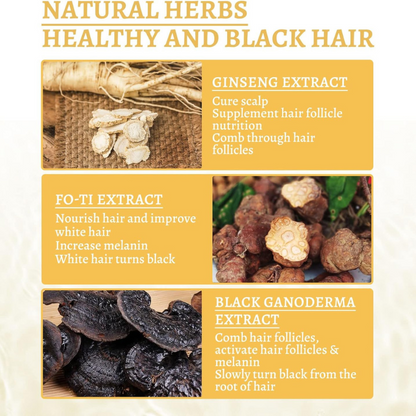 South Moon-Pack de 3 Huile Anti Cheuveux Gris.