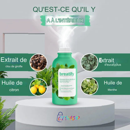 Gouttes contre la mauvaise haleine et les dents jaunes