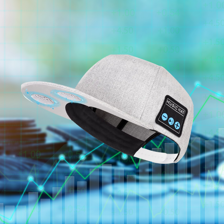 Casquette de baseball intelligente et réglable sans fil.
