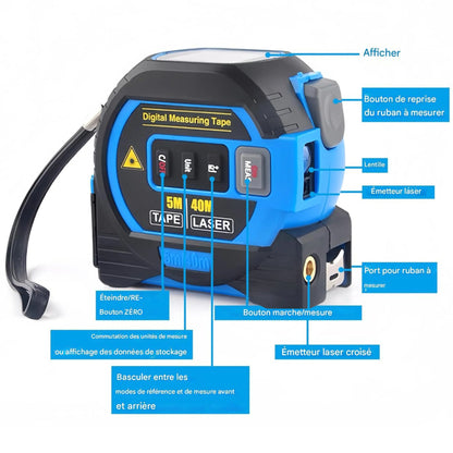 3en1 Télémètre laser.