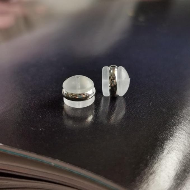 Clips De Boucles D'oreilles En Silicone.