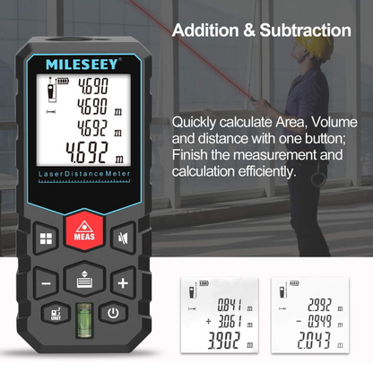 MILESEEY-Télémètre Laser infrarouge portable.