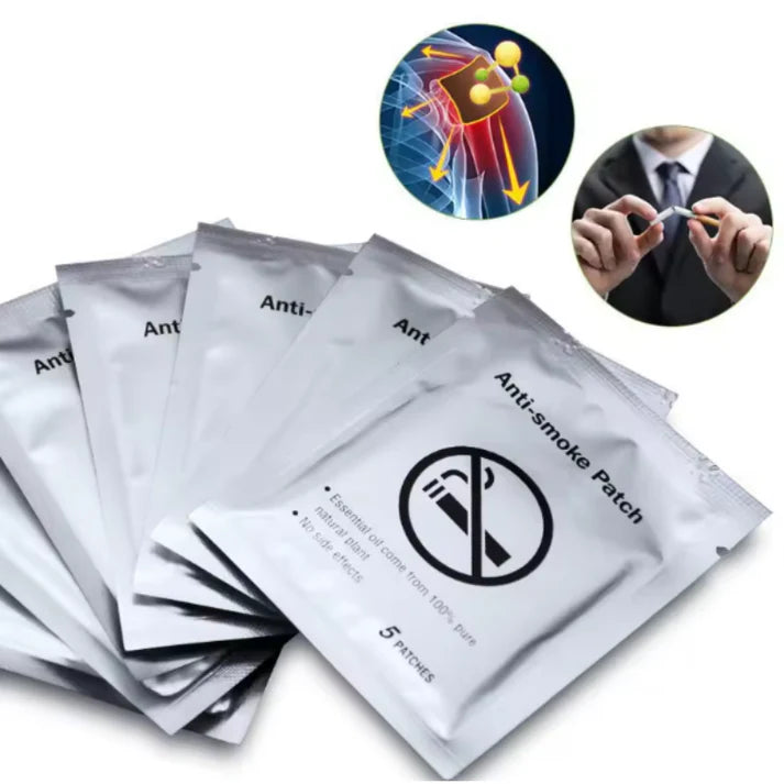 Pack de 2 paquets de 5 patchs anti-tabac efficaces.