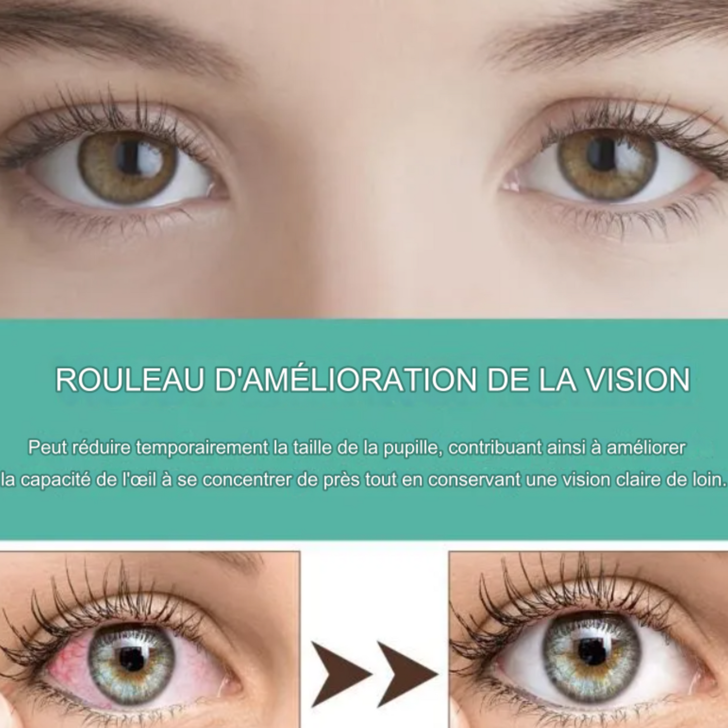 Rouleau d'amélioration de la vision ophtalmique