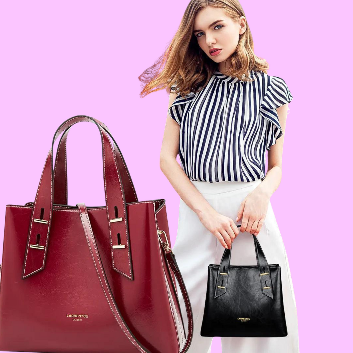 sac en cuir pour femme de LAORENTOU