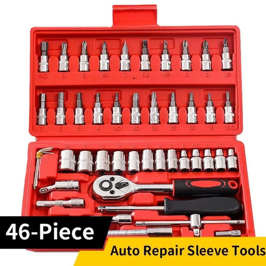 Kit d'outils de réparation automobile de 46 pièces