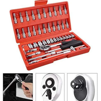 Kit d'outils de réparation automobile de 46 pièces