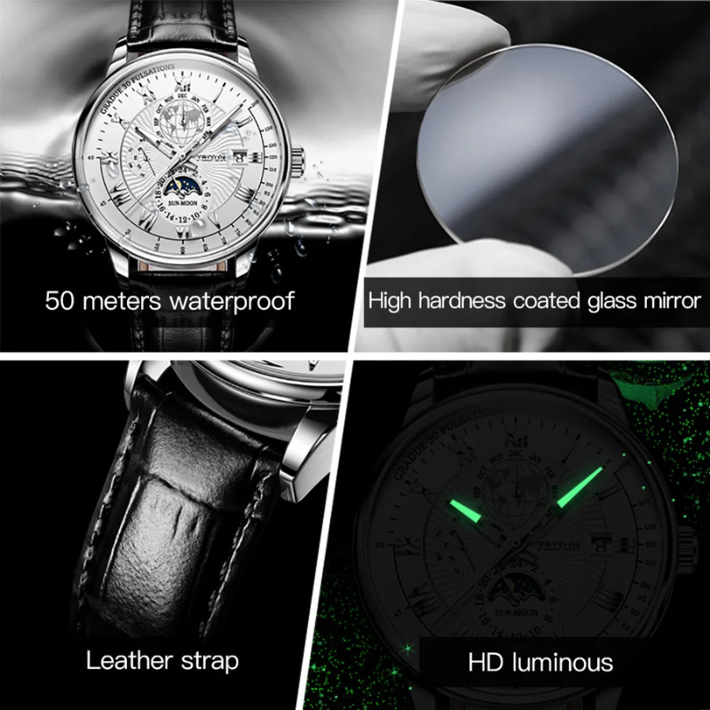 JSDUN 8909-Montre pour homme.