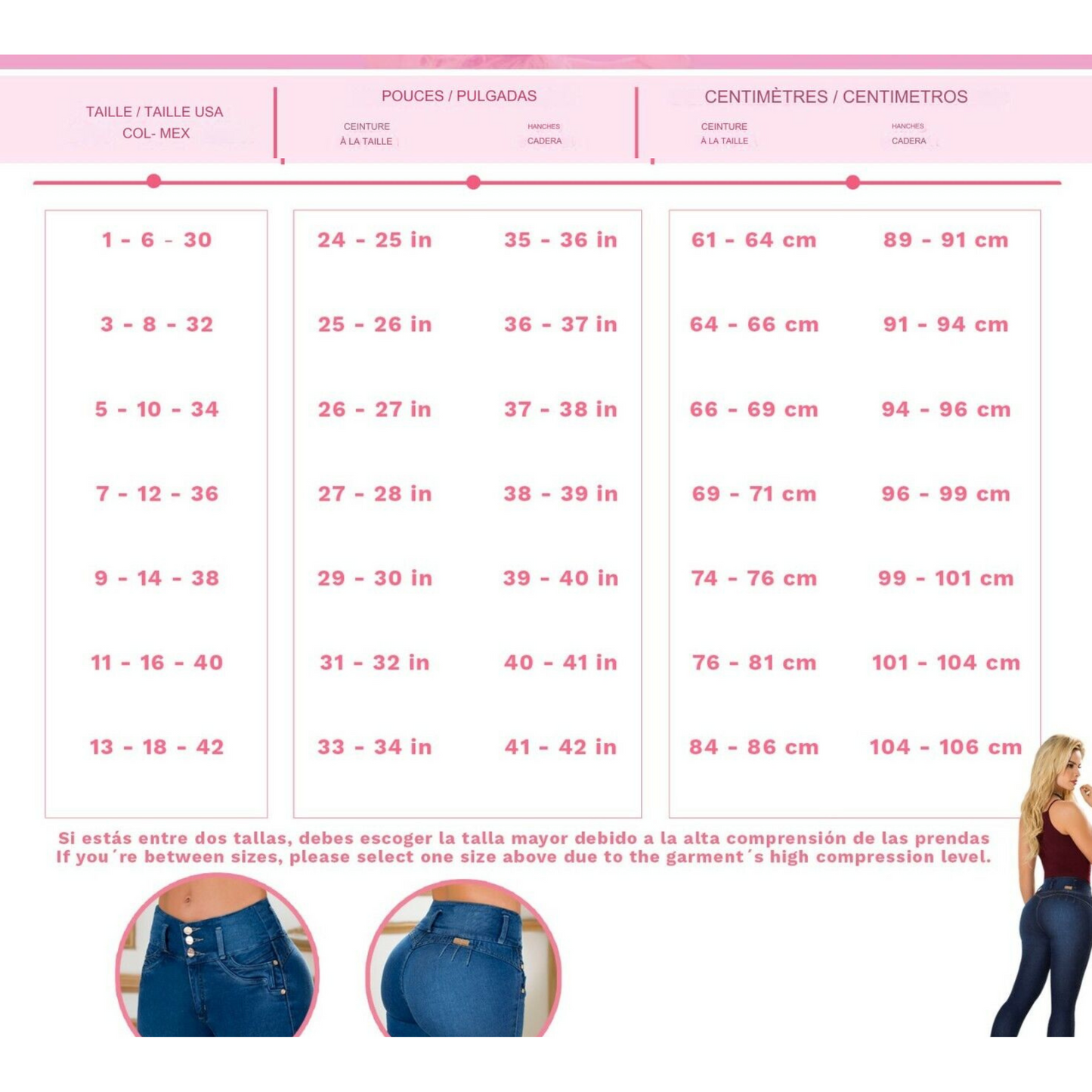 Pantalon colombien sublime l'apparence de vos fesses