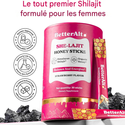 🌸 She-Lajit Honey Sticks – Énergie, Vitalité & Bien-Être Féminin au Quotidien Burkina