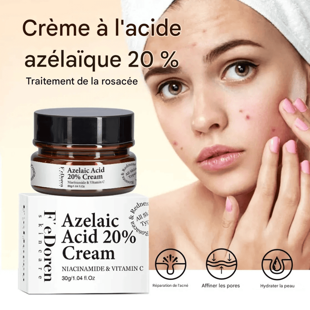 Dites adieu aux boutons et aux taches avec la crème Azelaic Acid 20%