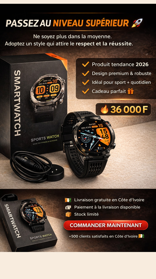 Montre connectée sport HT30.