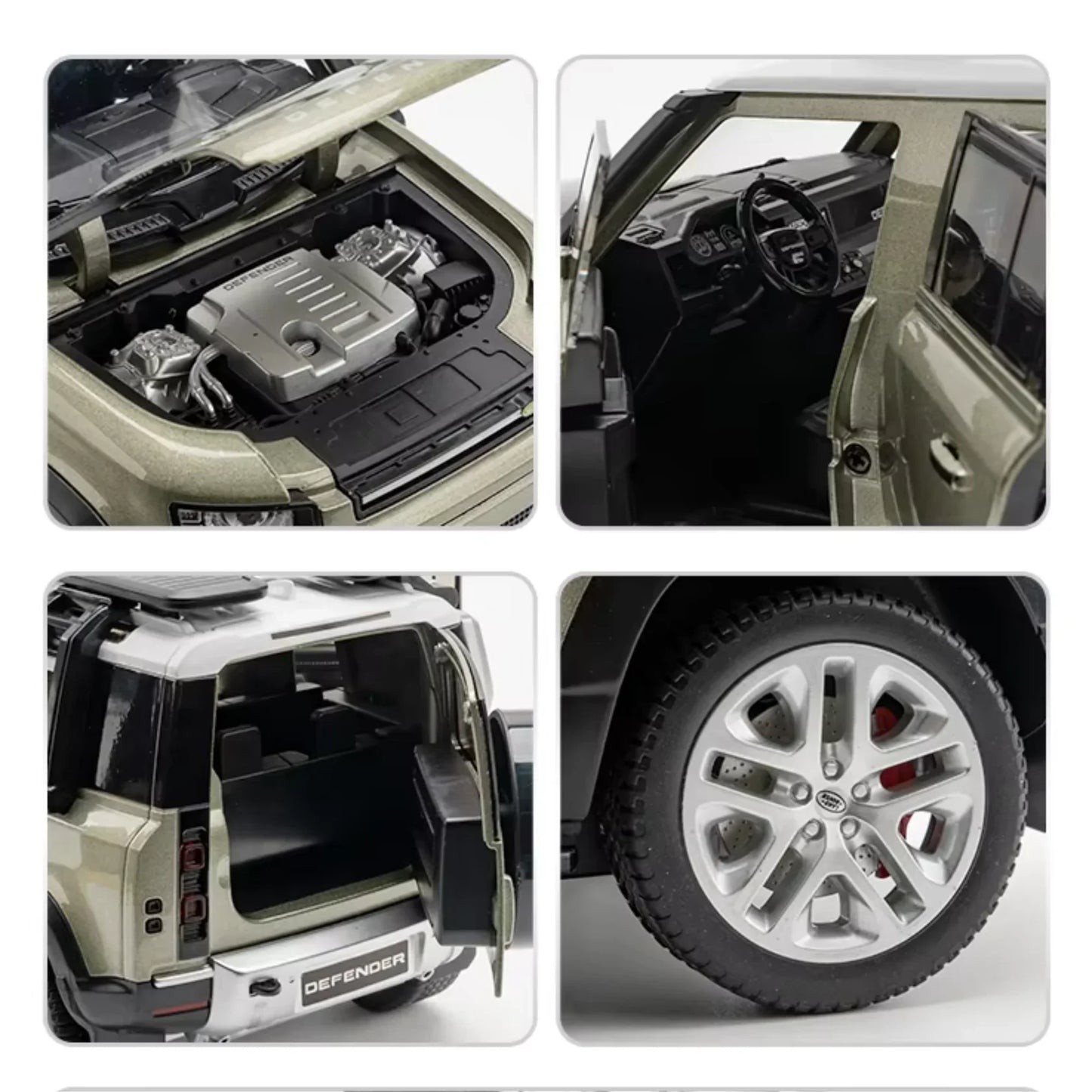 Pack de Land Rover Defender – Échelle 1:18 et Range Rover – Échelle 1:24.