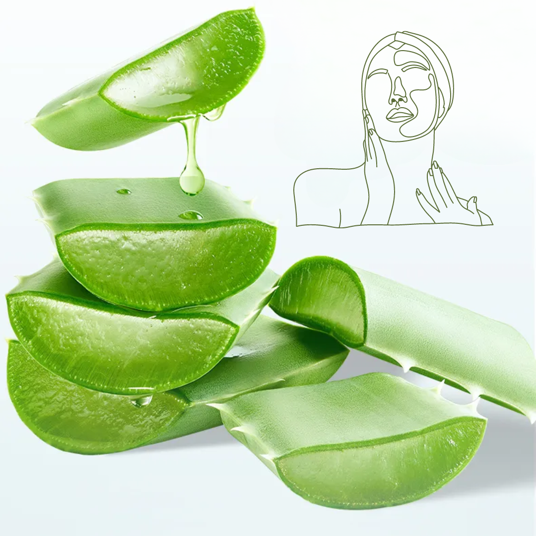 Gel d'aloe vera pour hydrater la peau et éliminer l'acné.