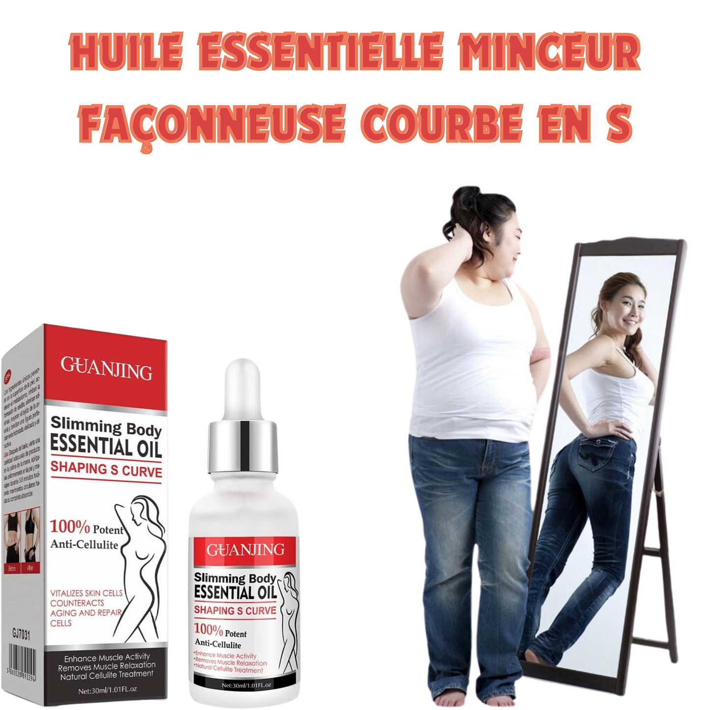 Guanjing - Huile Essentielle Minceur pour le Corps.