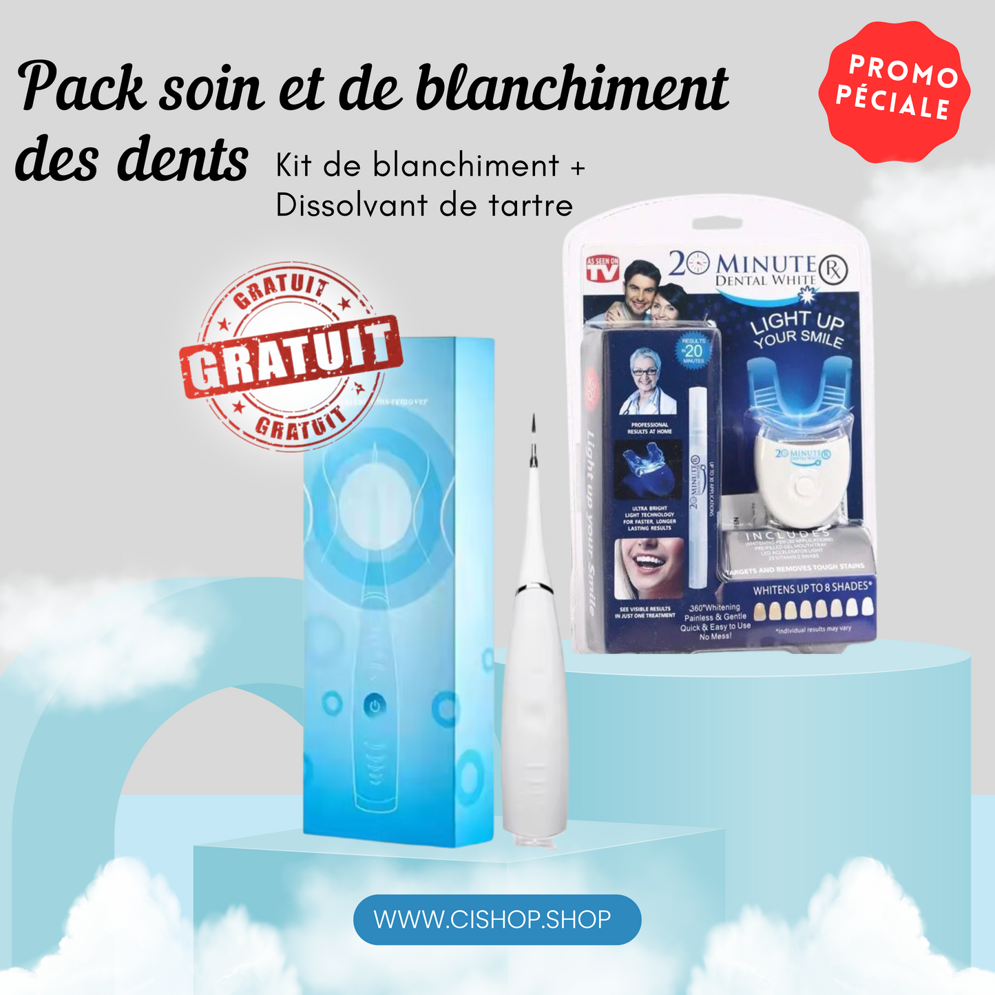 ✨🦷 Pack soin et de blanchiment des dents.🎁