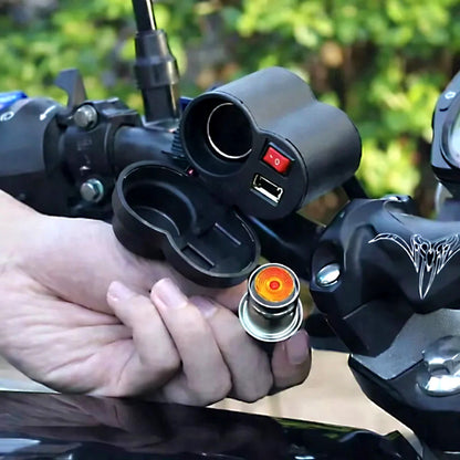 Chargeur USB Moto Avec Prise Allume-Cigare