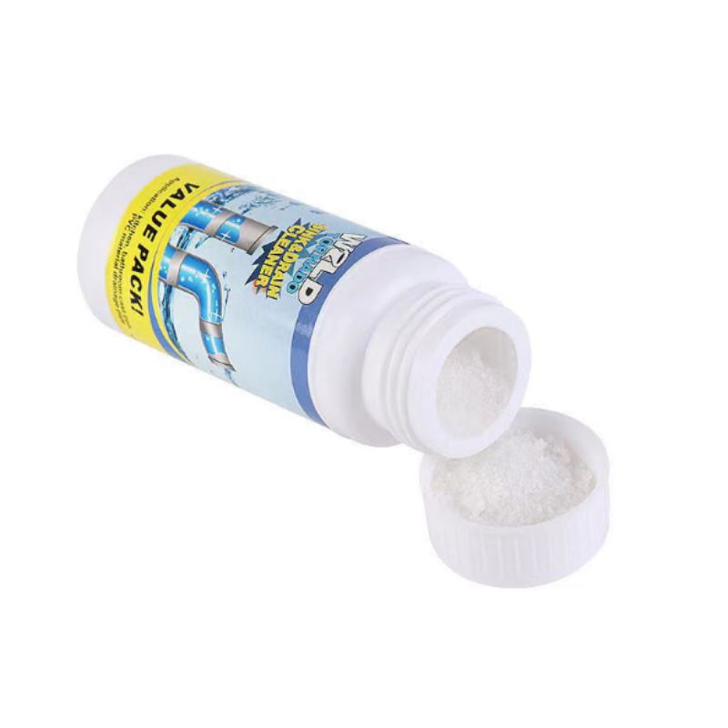 Pack de 5 nettoyants en poudre pour tuyaux d'évacuation.