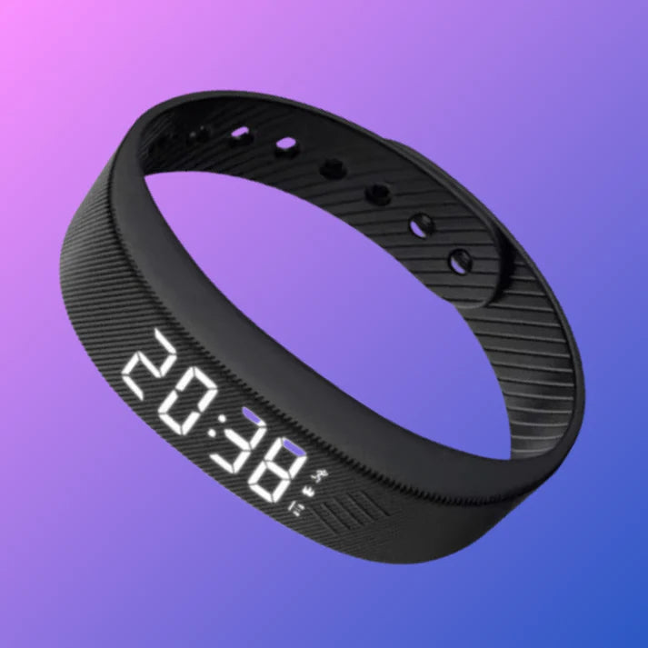 Pack de deux bracelets de sport intelligents.